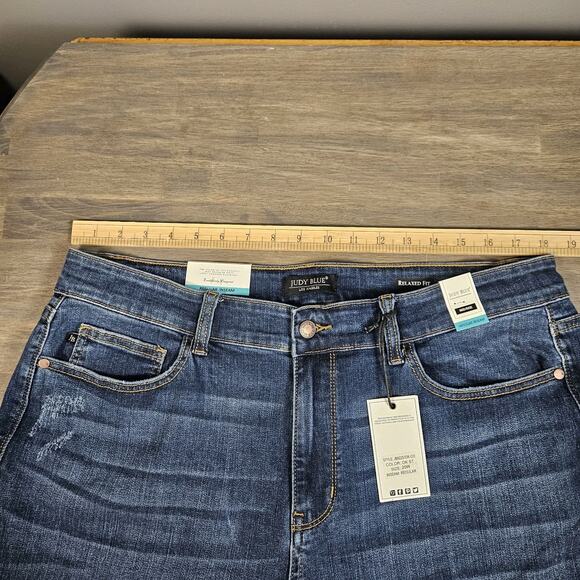 Judy Blue Jeans Mid Rise Relaxed Fit Denim Womens Plus 20W One Step At A Time - Picture 7 of 8